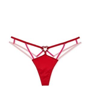 Victoria's Secret Red and Pink Thong